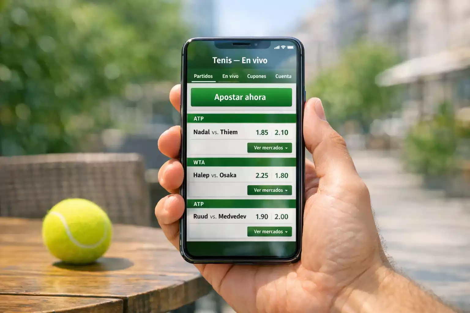 Apps apuestas tenis movil Imagen
